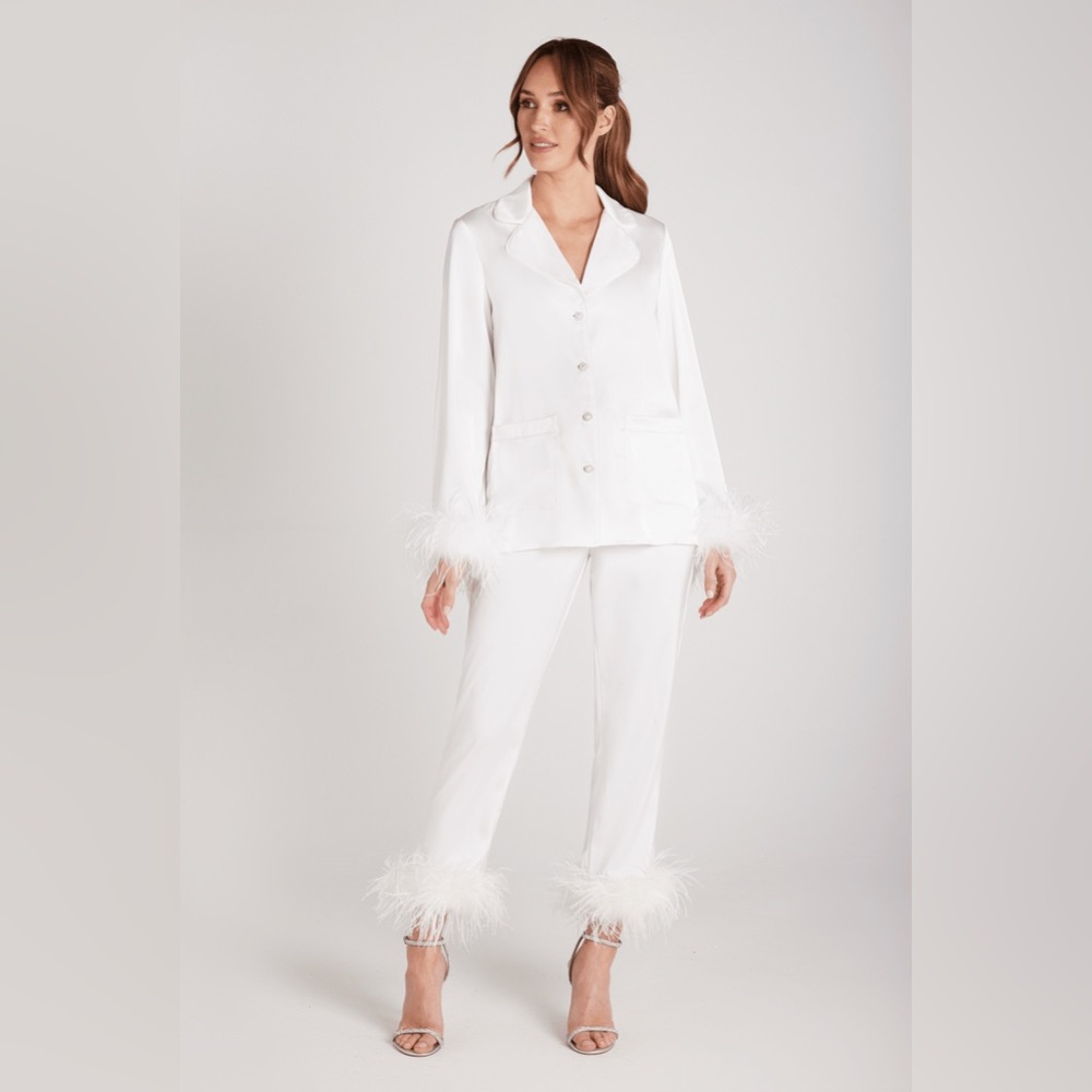 NADINE MERABI Darcie White Pajamas